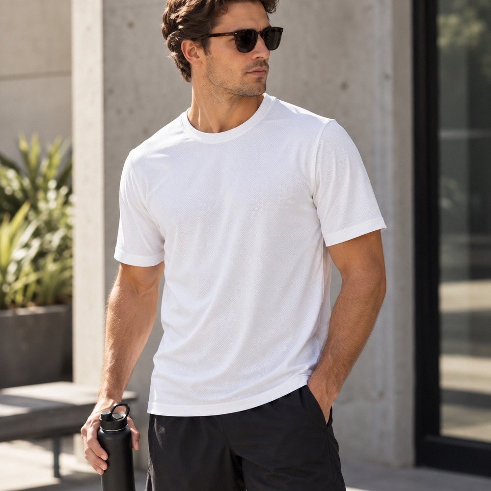 lululemon Mesh Soft Jersey Short-Sleeve Shirt Men's L White Performance